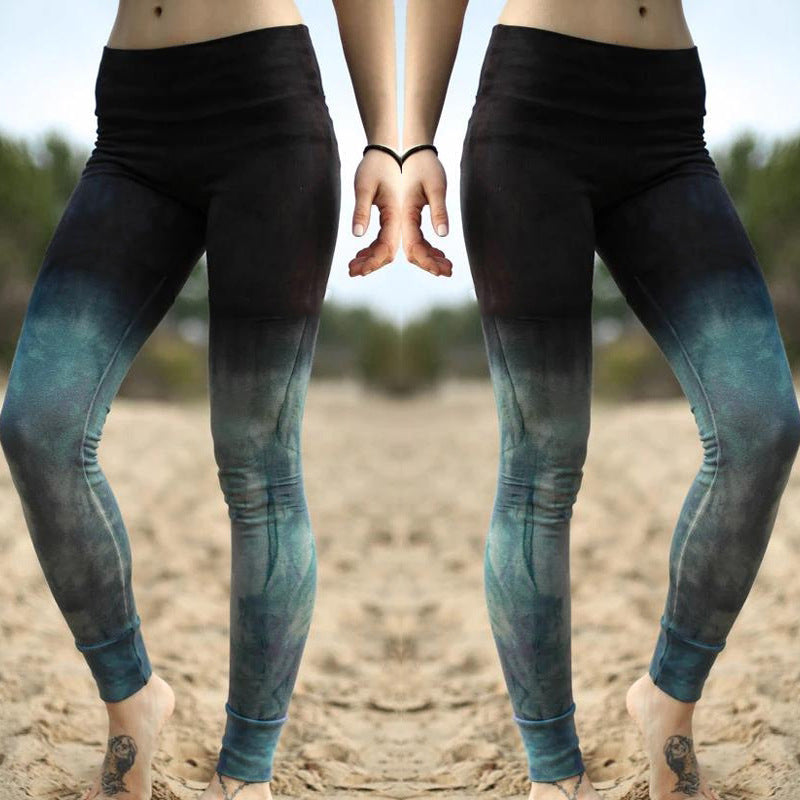 ChromaFlow Tie-Dye Sports Yoga Pants