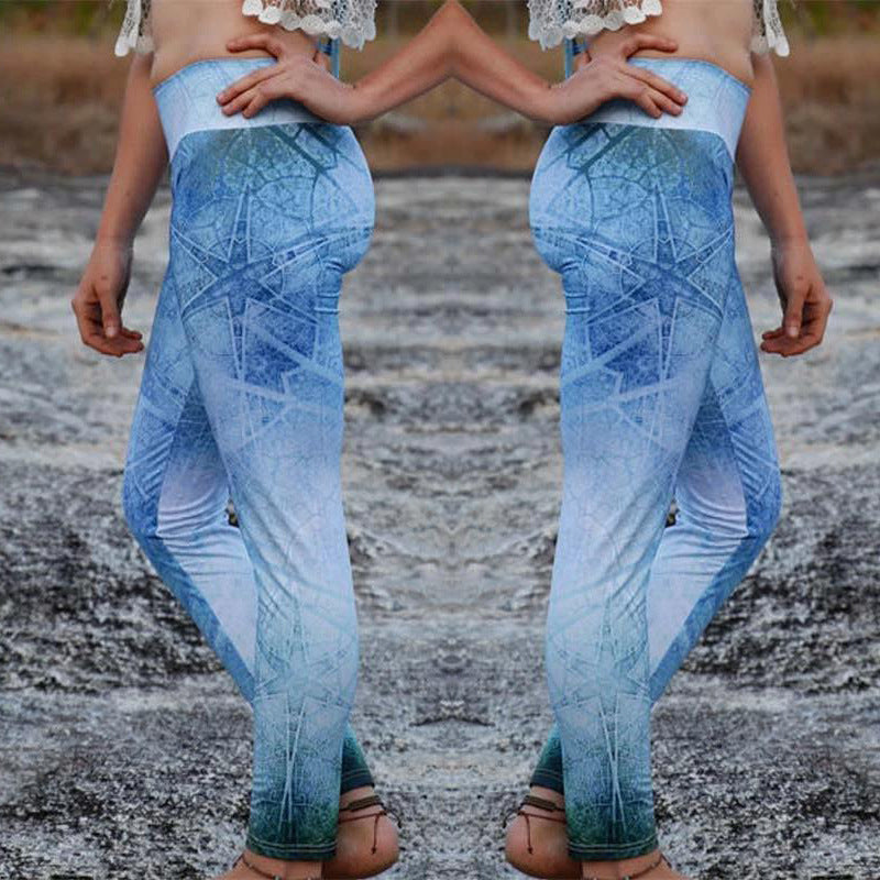 ChromaFlow Tie-Dye Sports Yoga Pants