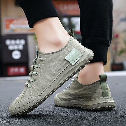 FlexFit Leather Casual Sneakers