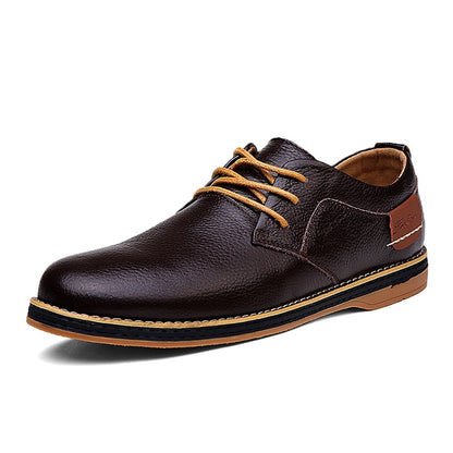 SENLONGBAO Classic Leather Oxfords