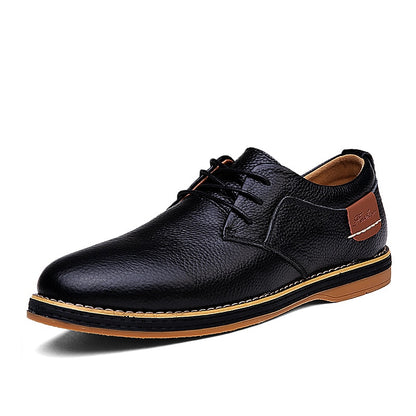 SENLONGBAO Classic Leather Oxfords