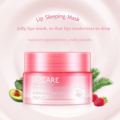 Strawberry Bliss Lip Renewal: Nourishing Mask for Lasting Lip Hydration and Smoother, Healthier Lips