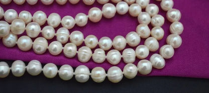 Eternal Elegance: Genuine Freshwater Pearls Long Sweater Necklace - Versatile Costume Jewelry for Every Season, Unbeatable Sale!