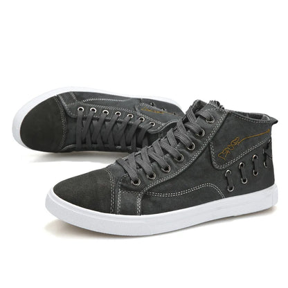 Urban Breeze Canvas Sneakers: 2022 Men's Versatile Casual Shoes - Trendy Low-Top Board Shoes with Korean Style and Breathable Design