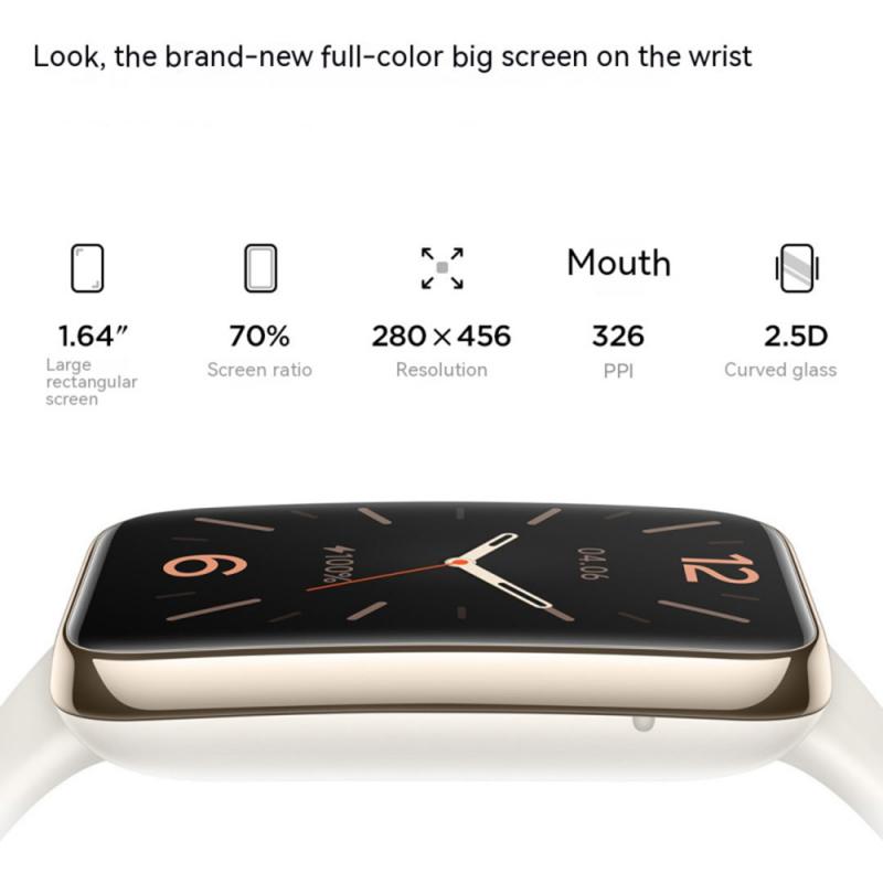 7 Pro Smart Bracelet with AMOLED Screen, Blood Oxygen Monitoring, Always-On Display, Multi-Sport Modes, and Waterproof Design