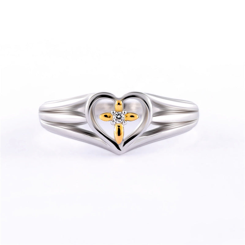 Heartfelt Love, Copper Heart-shaped Ring