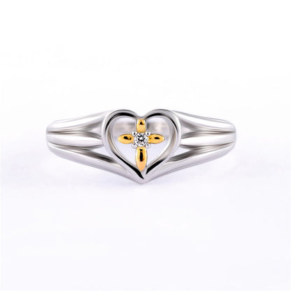 Heartfelt Love, Copper Heart-shaped Ring