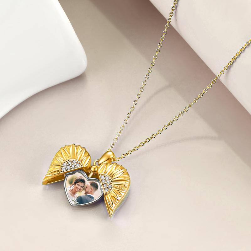 Bright Sunflower Keepsake Necklace