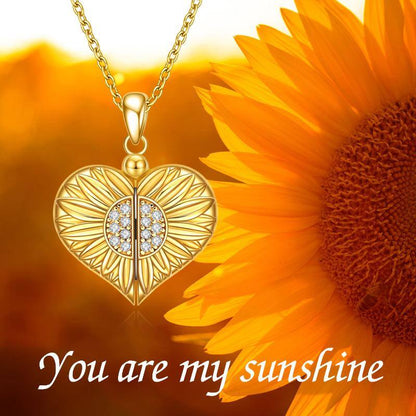 Bright Sunflower Keepsake Necklace