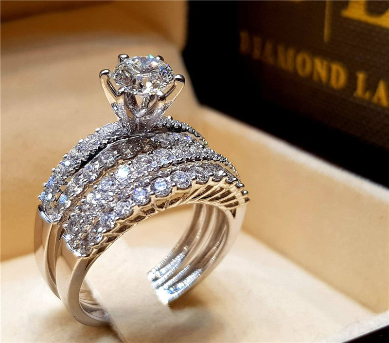 Princess Crown Diamond Engagement Ring