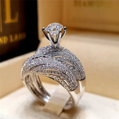 Princess Crown Diamond Engagement Ring