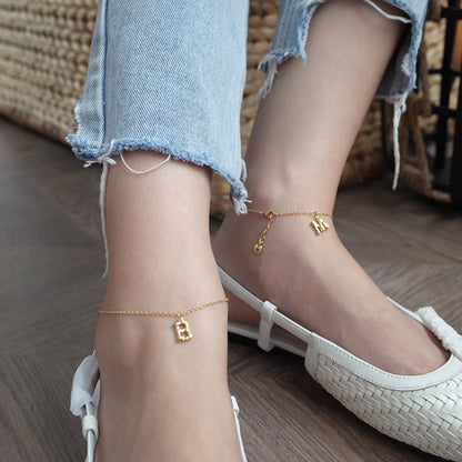 Trendy Korean Gold Plated Anklets