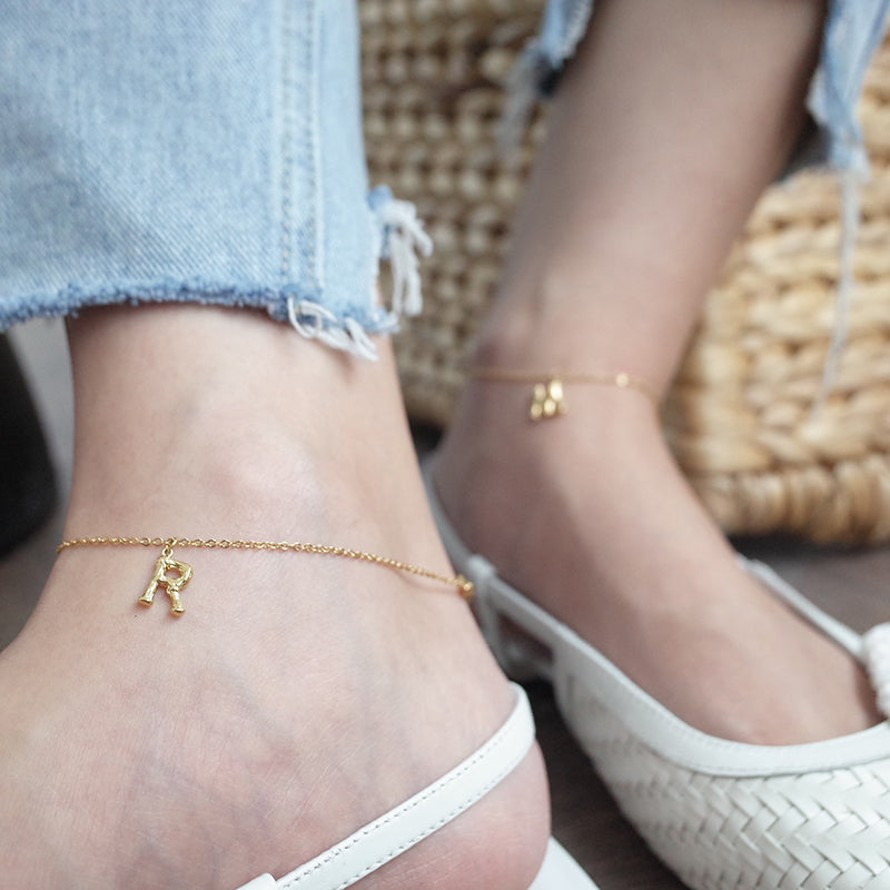 Trendy Korean Gold Plated Anklets