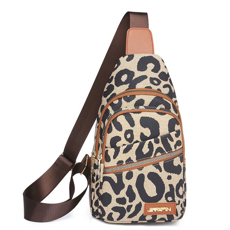 Leopard Print Women Chest Bag