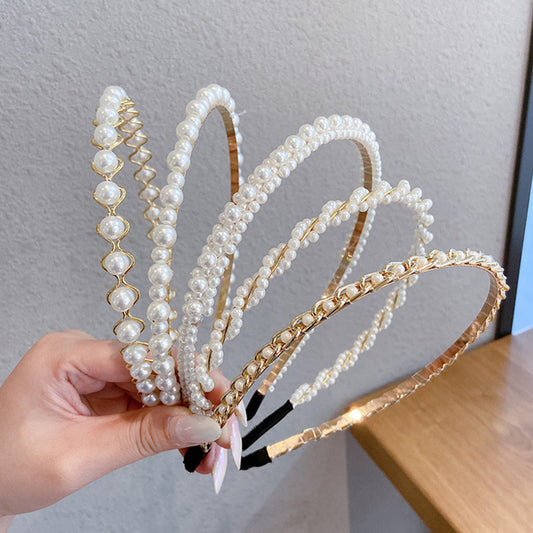 Delicate Imitation Pearl Headband