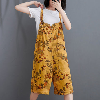 Denim Printed Five - Cent Suspenders For Women