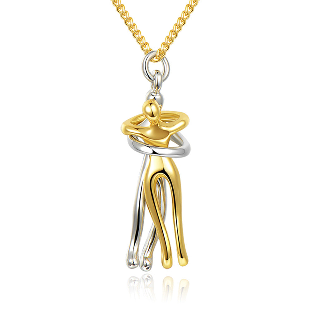 Love Hug Brass Necklace - Emotion Series