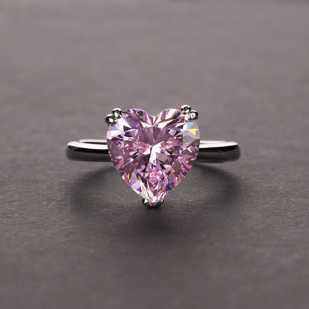 Sakura Heart Diamond Ring