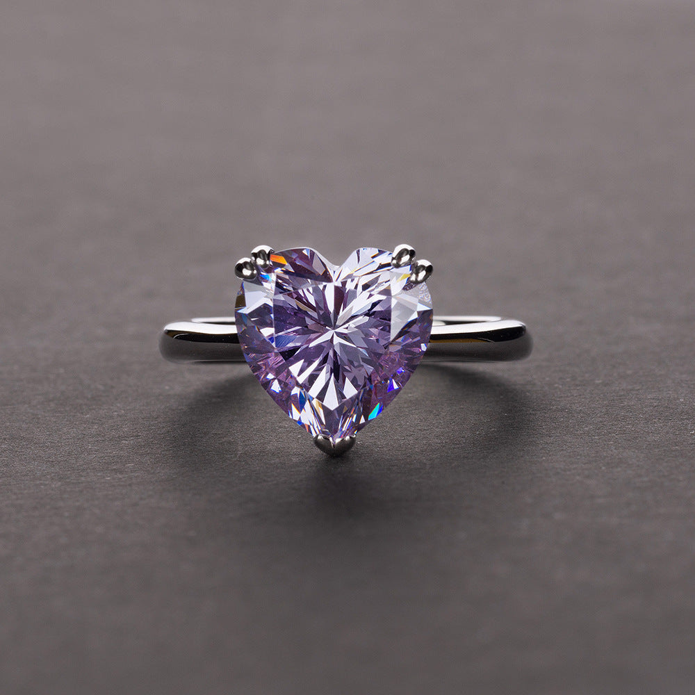 Sakura Heart Diamond Ring