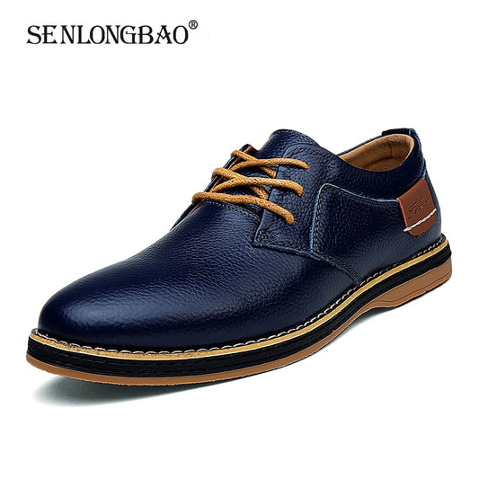 SENLONGBAO Classic Leather Oxfords