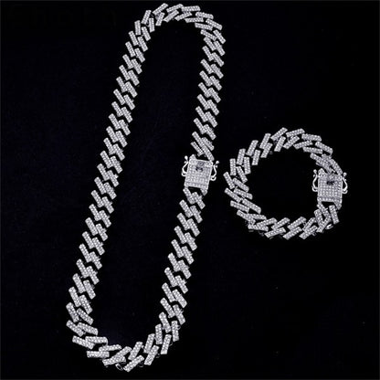 Rhinestone Cuba Chains Necklace