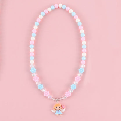 Heart Flower Necklace for Kids