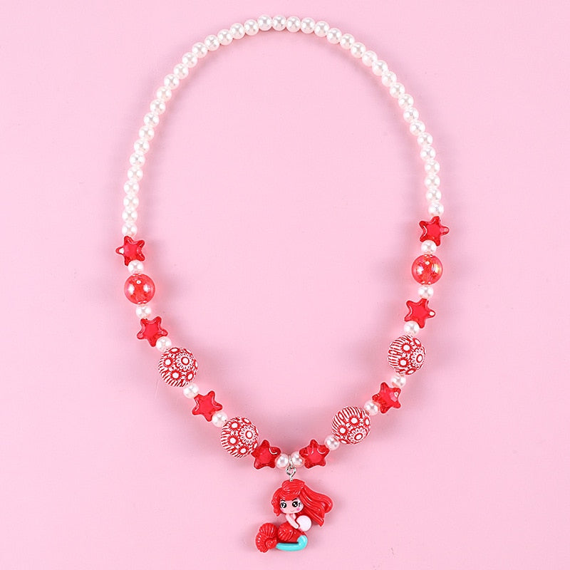 Heart Flower Necklace for Kids