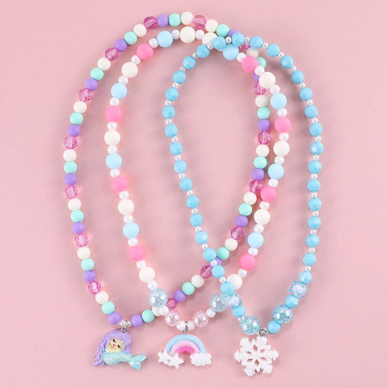 Heart Flower Necklace for Kids