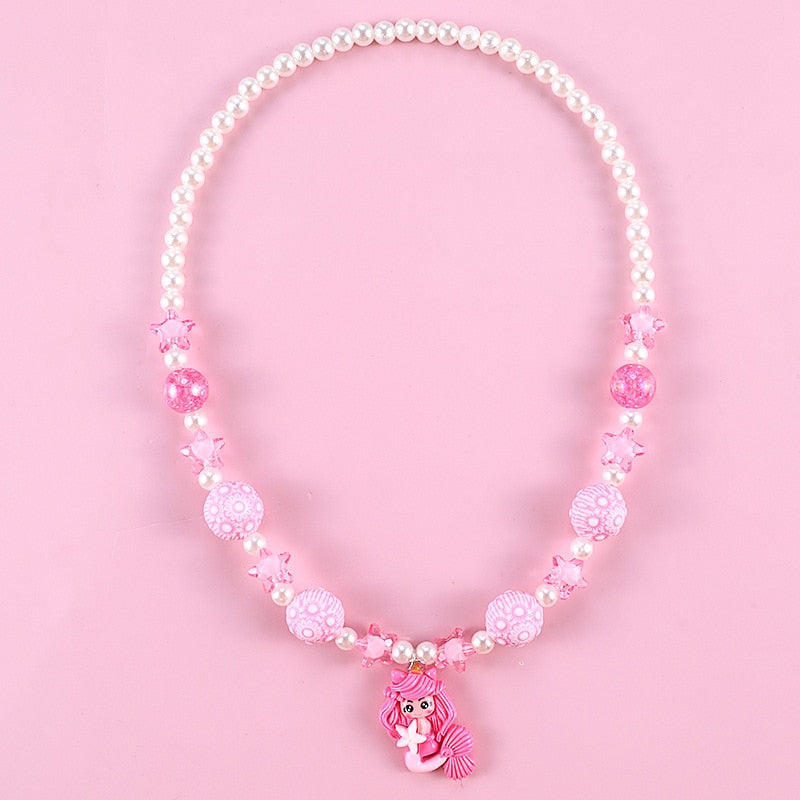 Heart Flower Necklace for Kids