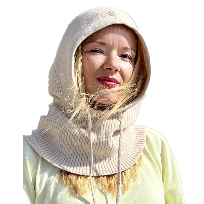 Sparsil  Knit Scarf Hood