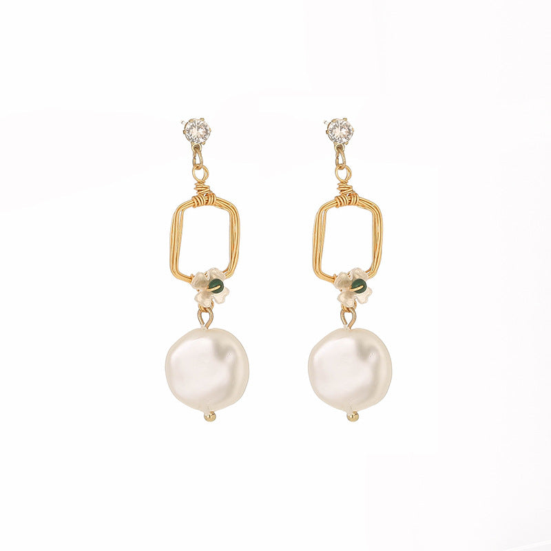 Pearl Earrings and Necklace Set for Women