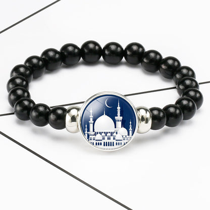 Sacred Reflection: Adjustable Muslim Beaded Bracelet